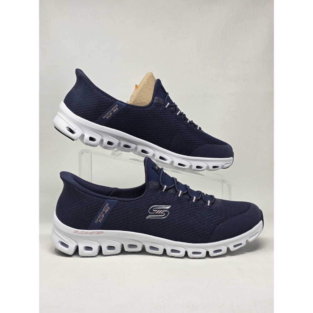 Skechers Slip-ins Size 9 Womens Sport Active Glide Step Navy 104547W-NVY New - Picture 2 of 10